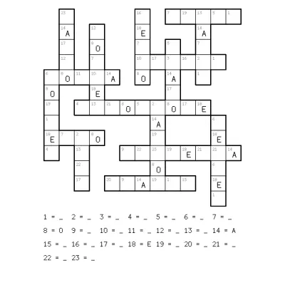A codeword page generated by Lakolam at seed 0xa11ce
