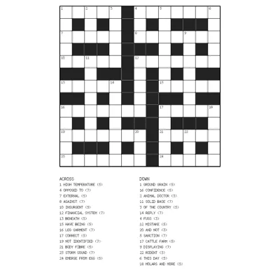 Crossword — a page generated by Lakolam