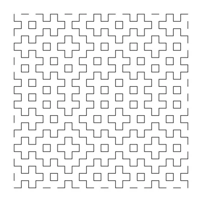 A hitomezashi page generated by Lakolam at seed 0xa11ce