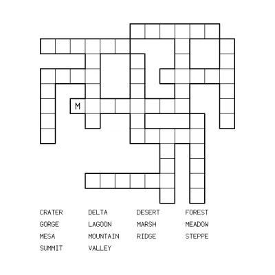 Word Fit (Criss-Cross) — a page generated by Lakolam