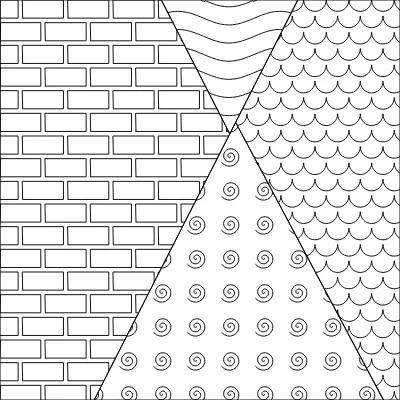 A zentangle page generated by Lakolam at seed 0xa11ce